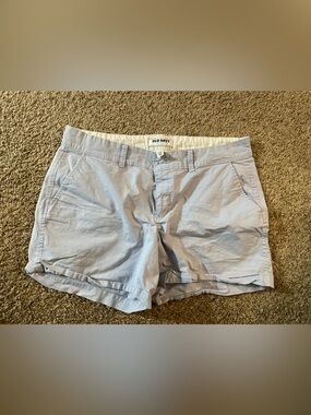 Old Navy Pale Blue Casual Cotton Shorts